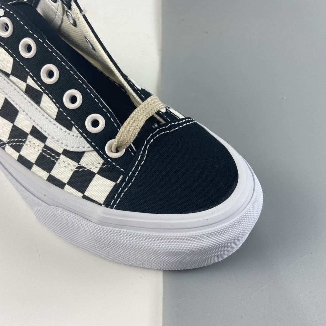 P150 Vans Style 36 范斯官方 超轻环保 小头黑白棋盘格低帮板鞋运动鞋 VN0A3MVL42E