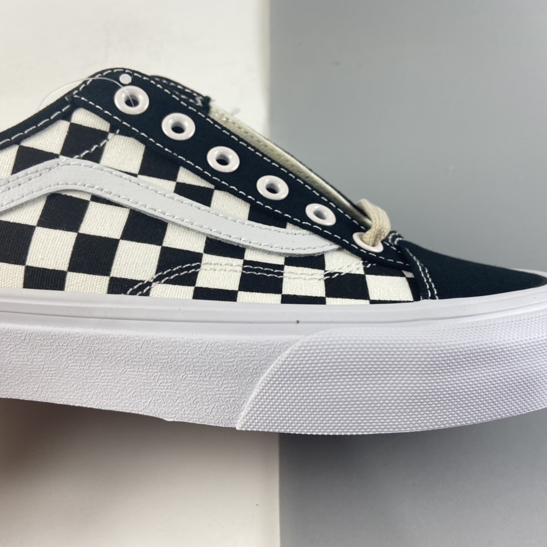P150 Vans Style 36 范斯官方 超轻环保 小头黑白棋盘格低帮板鞋运动鞋 VN0A3MVL42E