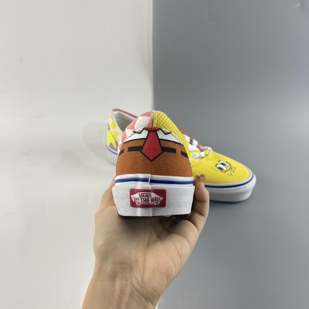 P160 Vans Era“海绵宝宝”主题动漫联名系列派大星鸳鸯粉黄低帮休闲板鞋 VN0A54F19ES