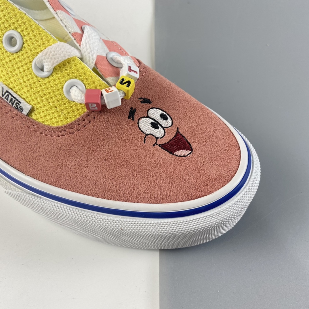 P160 Vans Era“海绵宝宝”主题动漫联名系列派大星鸳鸯粉黄低帮休闲板鞋 VN0A54F19ES