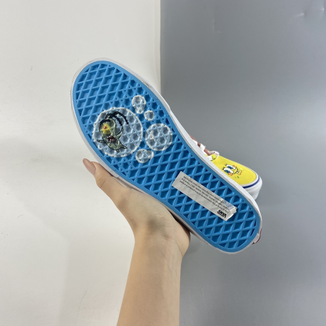 P160 Vans Era“海绵宝宝”主题动漫联名系列派大星鸳鸯粉黄低帮休闲板鞋 VN0A54F19ES