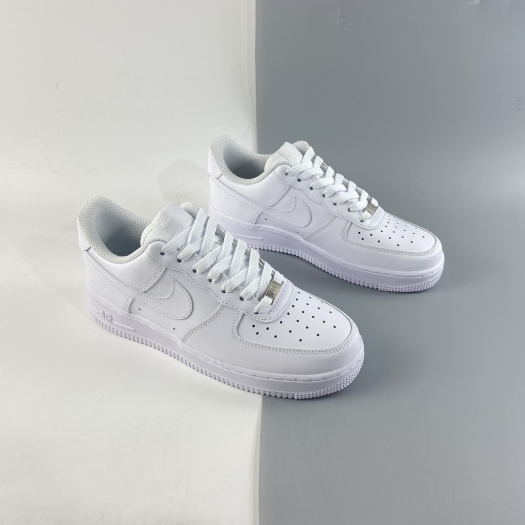 P140 Nk Air Force 1’07 空军一号 全白低帮头层休闲运动板鞋 315122-111