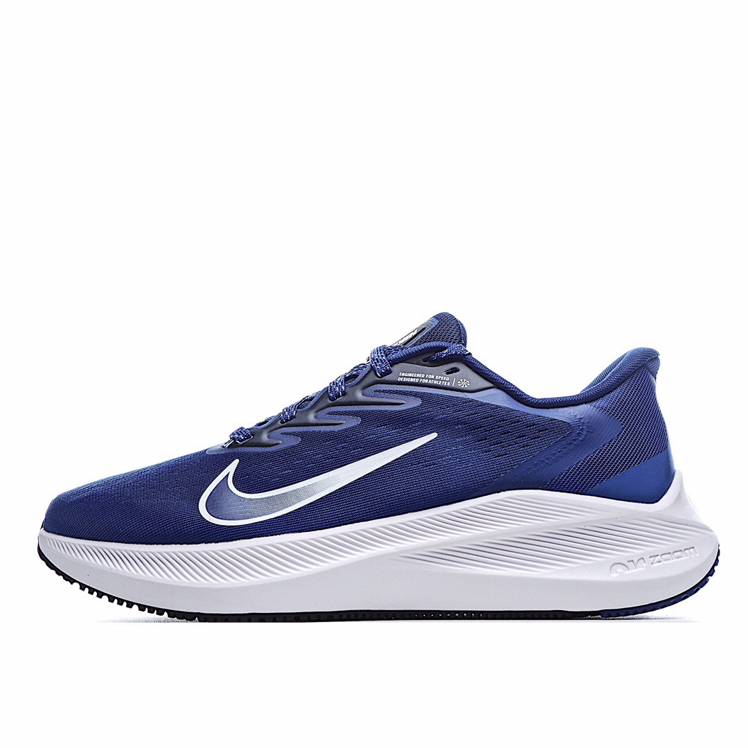 G0 Nike Air Zoom Winflo W7代 网面透气 训练跑步鞋 采用了后掌气垫（Air-Zoom的设计，升级中底为Cushlon ST，材质上更显得轻盈透气，耐磨性提高同时也使运动鞋在穿着的时候灵活度也得以提升。