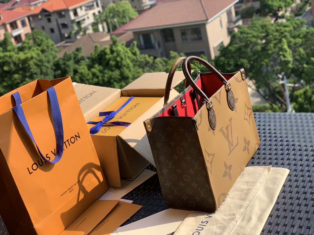 🌼 m45321中号尺寸34*26*13㎝ 爆款力荐！正宗国外渠道Onthego 小号皮肩带手袋，官网称