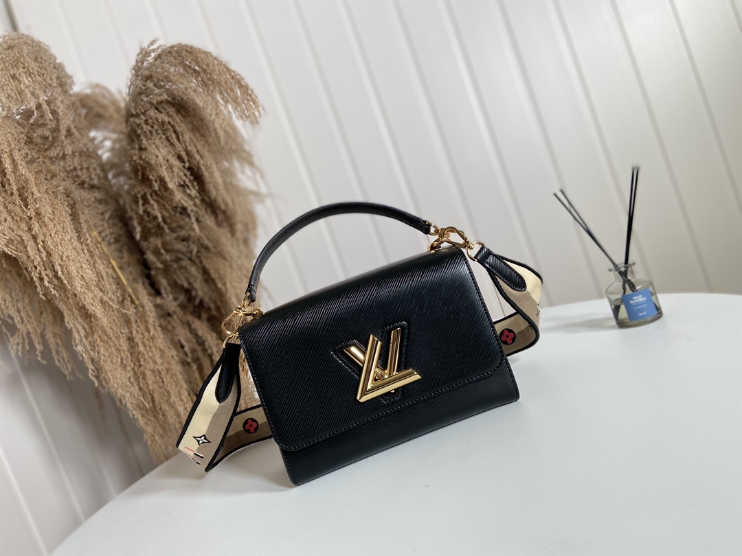 Louis Vuitton Bags Handbags Black Brown Caramel Embroidery M57505