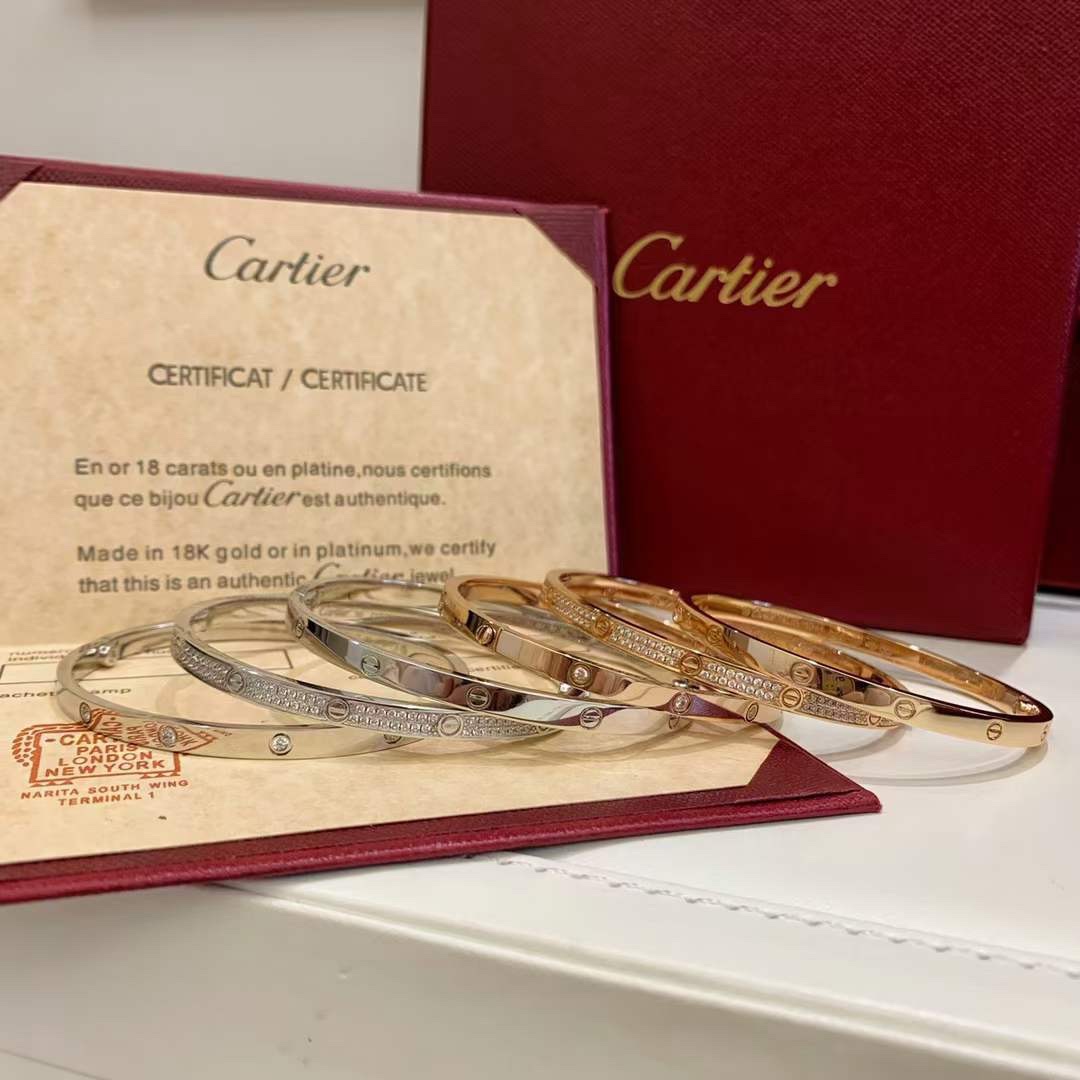 Cartier 卡地亚 Love系列 窄版满天星手镯