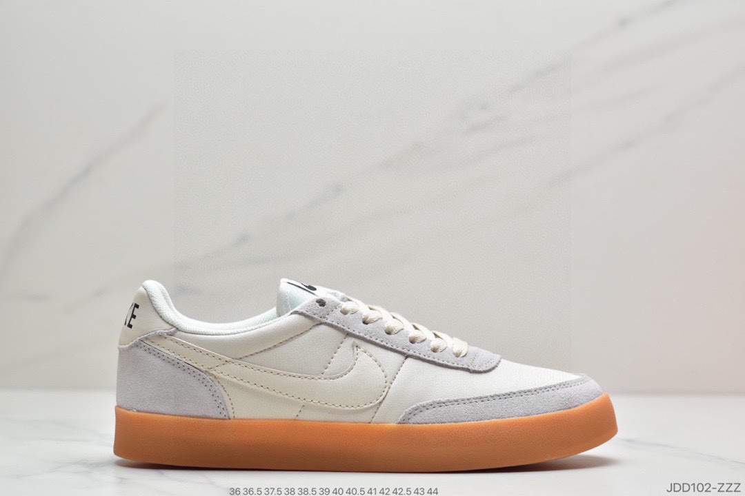 120 耐克板鞋 生胶米白绿色 复古板鞋J.Crew x Nike 联名 Killshot II Leather 采用米白色皮革 432997-111