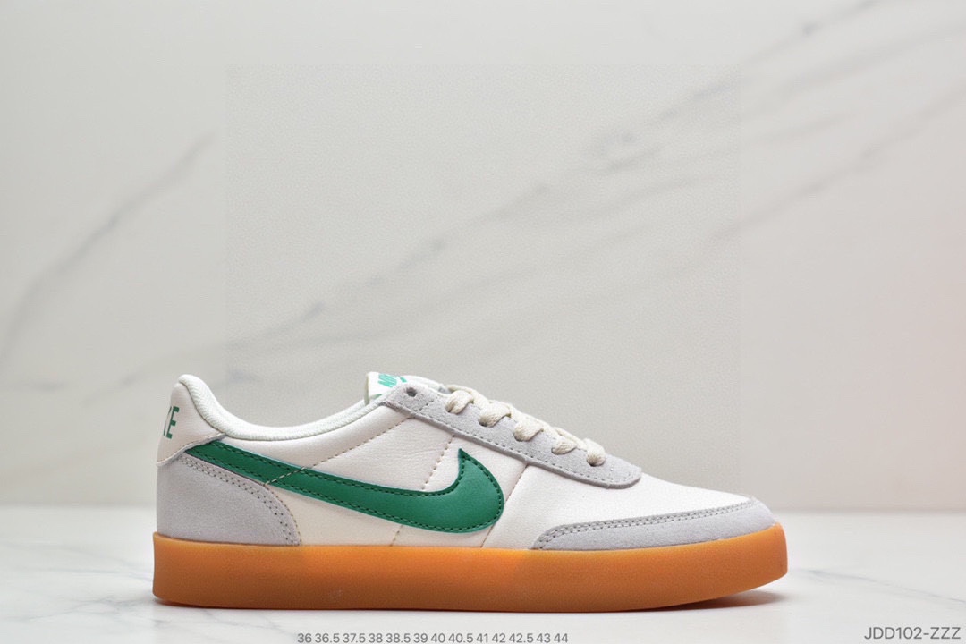 120 耐克板鞋 生胶米白绿色 复古板鞋J.Crew x Nike 联名 Killshot II Leather 采用米白色皮革 432997-111