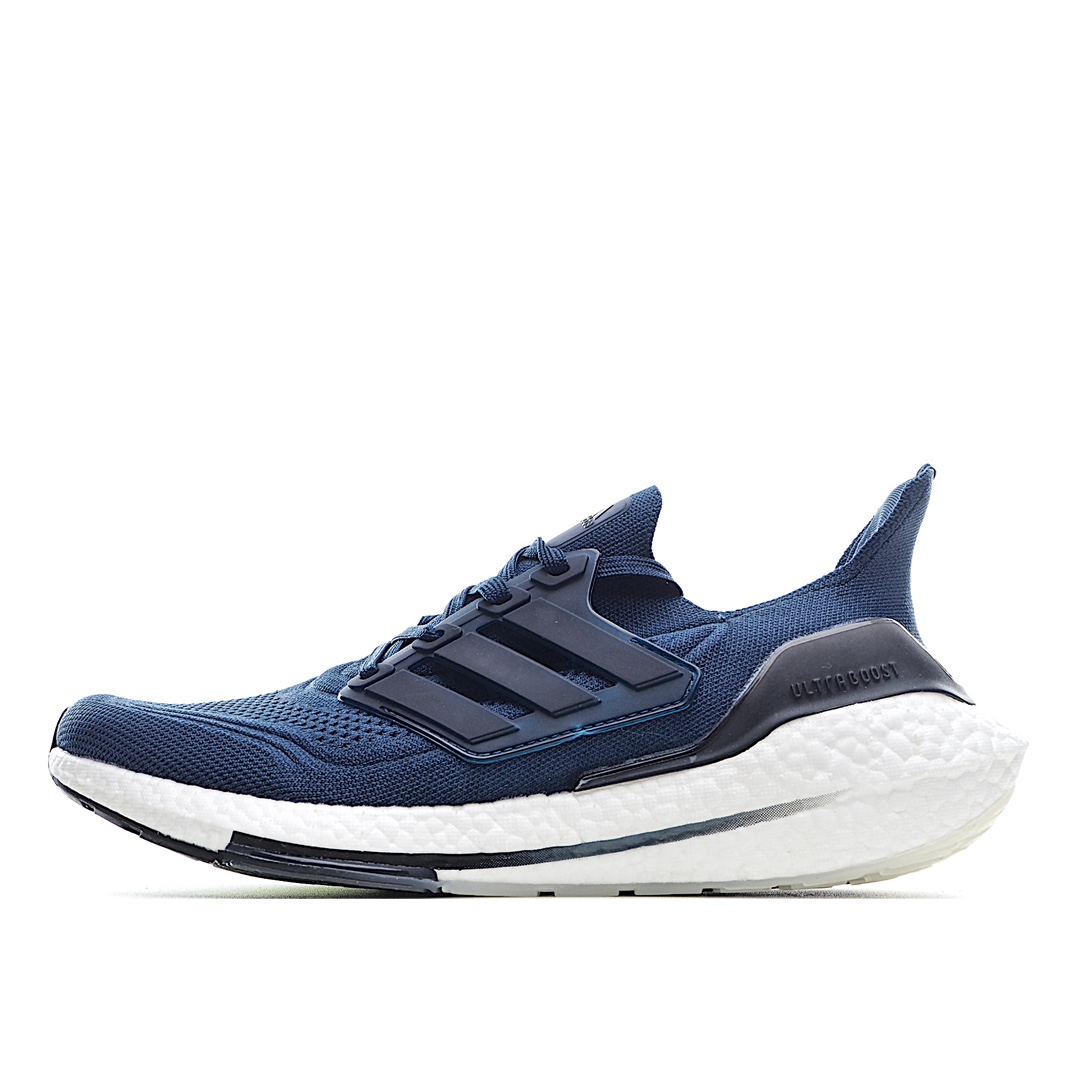G5 纯原巴斯夫 阿迪达斯 Adidas UB7.0 爆米花跑鞋前凸后翘的adidas ultra boost 2021系列正式曝光，新一代的ulrtra boost 21在中底的部分添加了更多的boost材质面积，除了部分标志性的细节处外，这次更新的款式以前凸后翘的流线型呈现。中底的支撑片也变成了造型奇特的U型，鞋子设计十分有速度感。