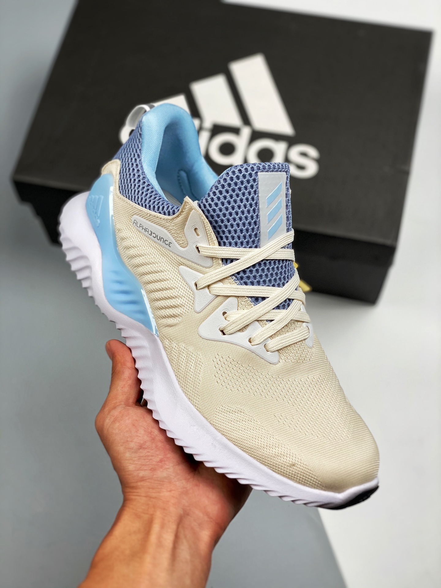 AD AlphaBounce Beyond m Alfa zapatillas deportivas casuales de malla correcta MD de alta elasticidad y ligero suela de …