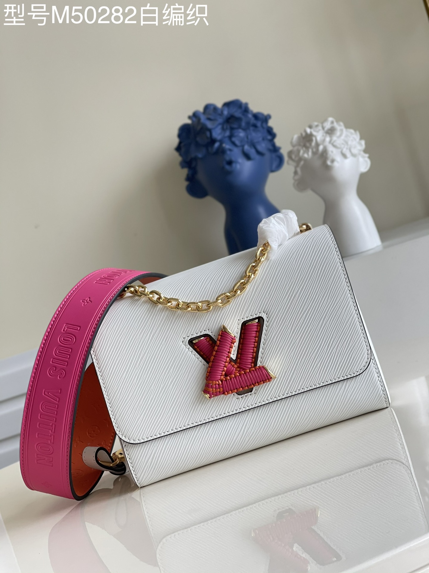 Louis Vuitton Bags Handbags White Weave LV Twist Chains M50282