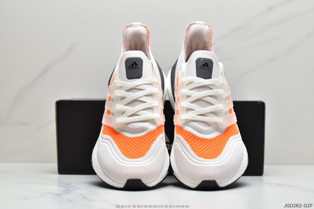 180 Adidas Ultra Boost 2021”All White”UB2021版袜套式针织鞋面休闲运动慢跑鞋  FY0375