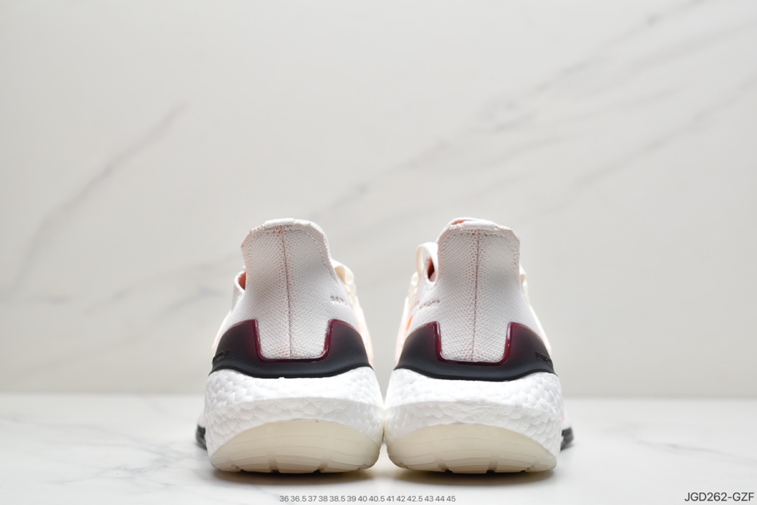 180 Adidas Ultra Boost 2021”All White”UB2021版袜套式针织鞋面休闲运动慢跑鞋  FY0375