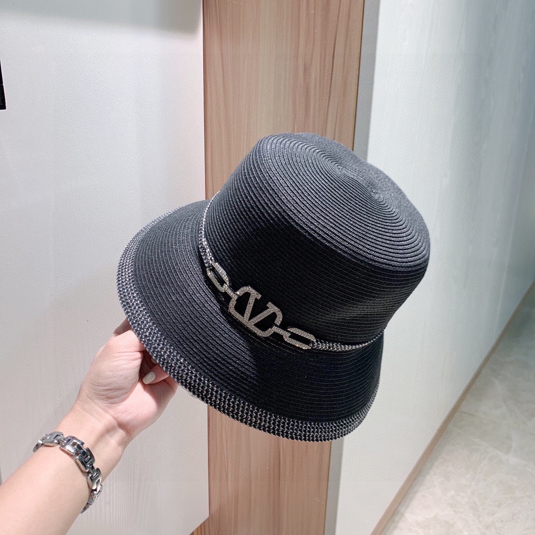 [Valentino Hats]Comes with a dust bag Valentino bucket hat, sun hat foldable B