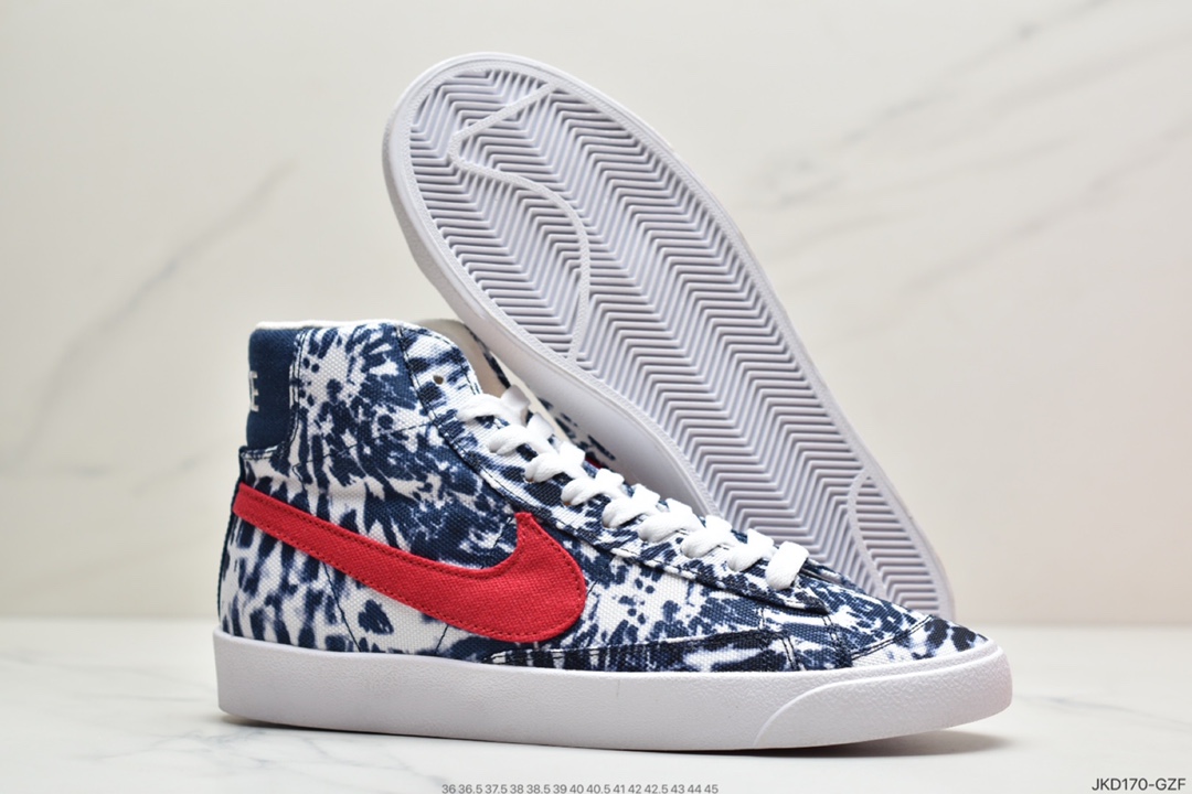 180 NK Blazer Mid ’1977 Vintage”Tie-Dye”经典开拓者高帮百搭休闲运动板鞋CZ7874-600