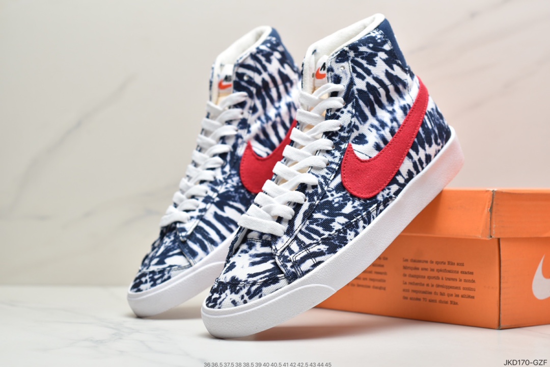 180 NK Blazer Mid ’1977 Vintage”Tie-Dye”经典开拓者高帮百搭休闲运动板鞋CZ7874-600