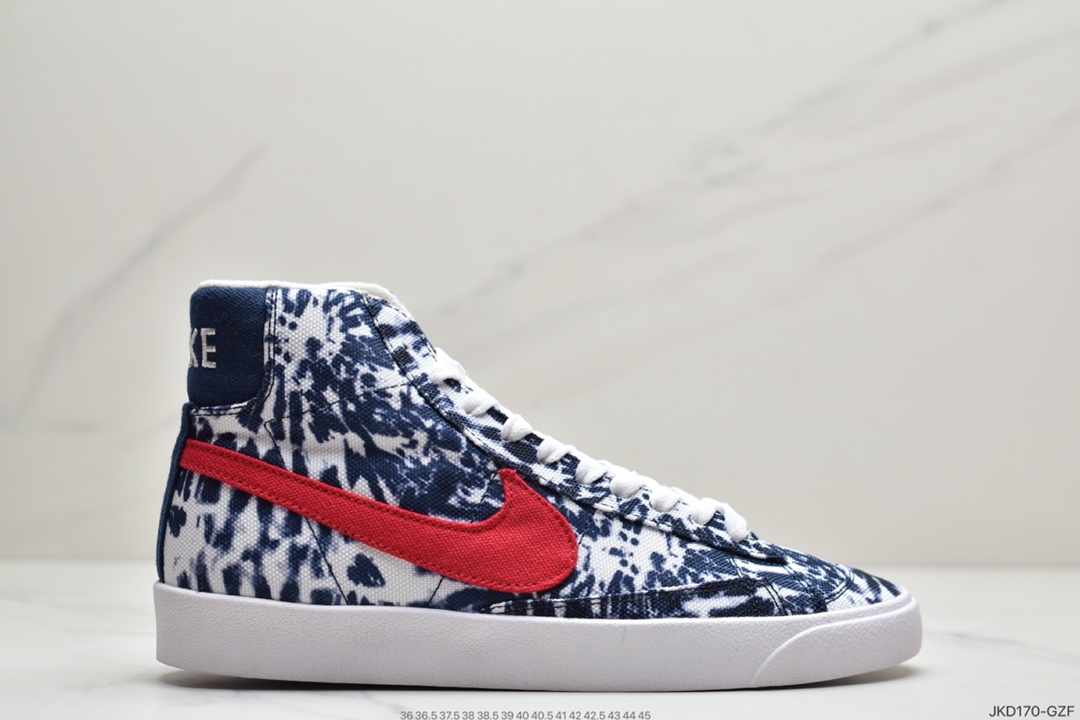 180 NK Blazer Mid ’1977 Vintage”Tie-Dye”经典开拓者高帮百搭休闲运动板鞋CZ7874-600