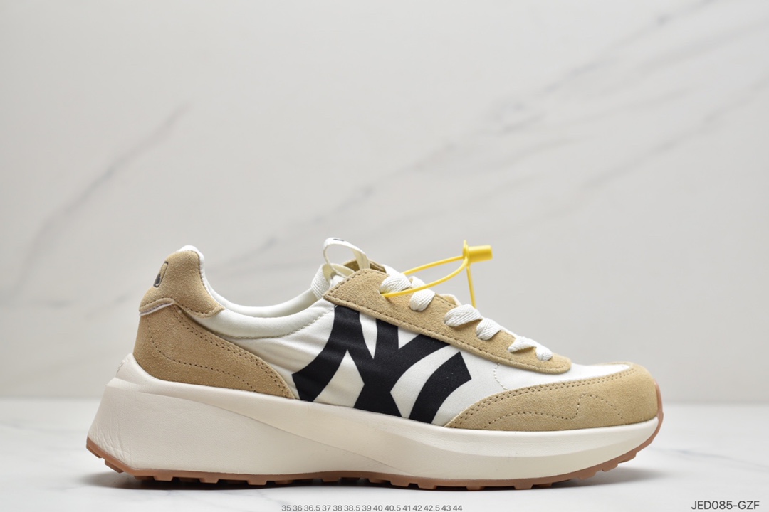 150 MLB韩国CHUNKY JOGGER增高复古NY大标麂皮厚底运动鞋老爹鞋32SHX1ins博主网红人手一双 #32SHX1111