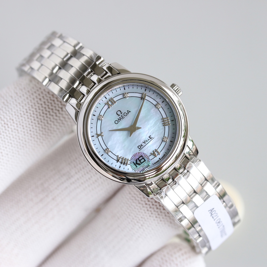 오메가 드빌 27.4mm 여성 다이아 자동 기계식 시계 레플리카 44531