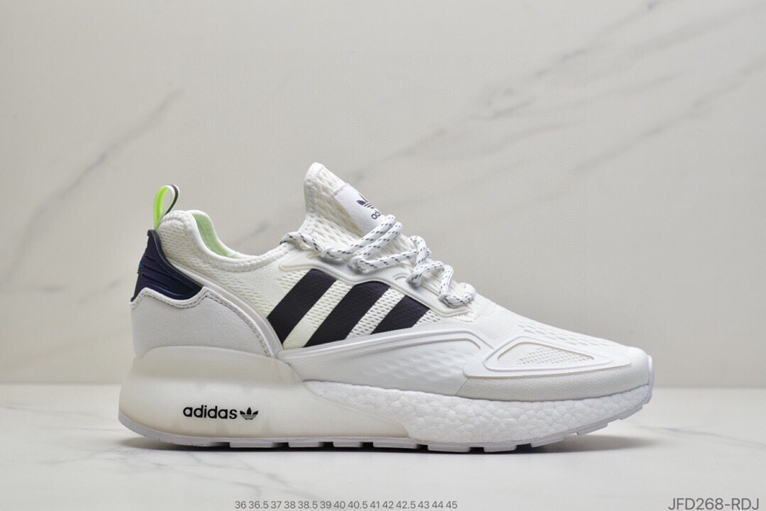 180 阿迪达斯Adidas Originals ZX 2K Boost 全新爆米花缓震休闲运动跑鞋 CQ2768
