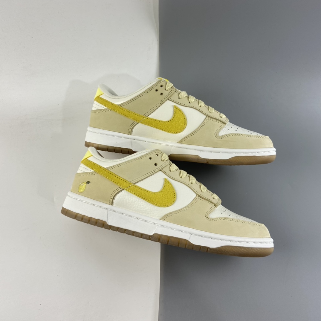P360 Nike SB Dunk Low 扣篮系列柠檬黄配色 低帮休闲运动滑板板鞋 DJ6902-700