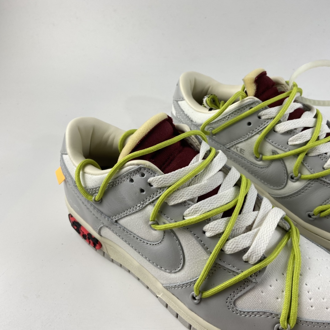 P280 Off-White x Nike Dunk Low OW 白灰色休闲运动滑板鞋 DM1602-106