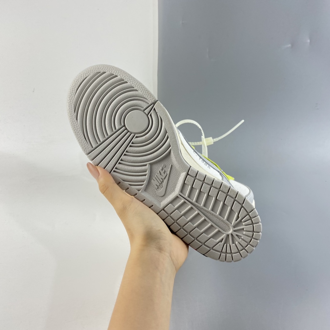 P280 Off-White x Nike Dunk Low OW 白灰色休闲运动滑板鞋 DM1602-106