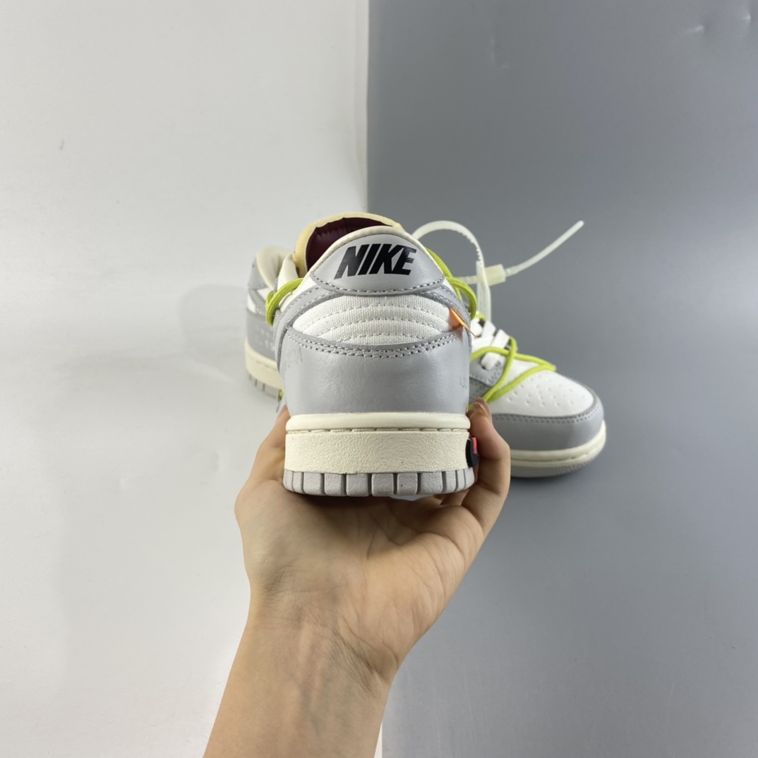 P280 Off-White x Nike Dunk Low OW 白灰色休闲运动滑板鞋 DM1602-106