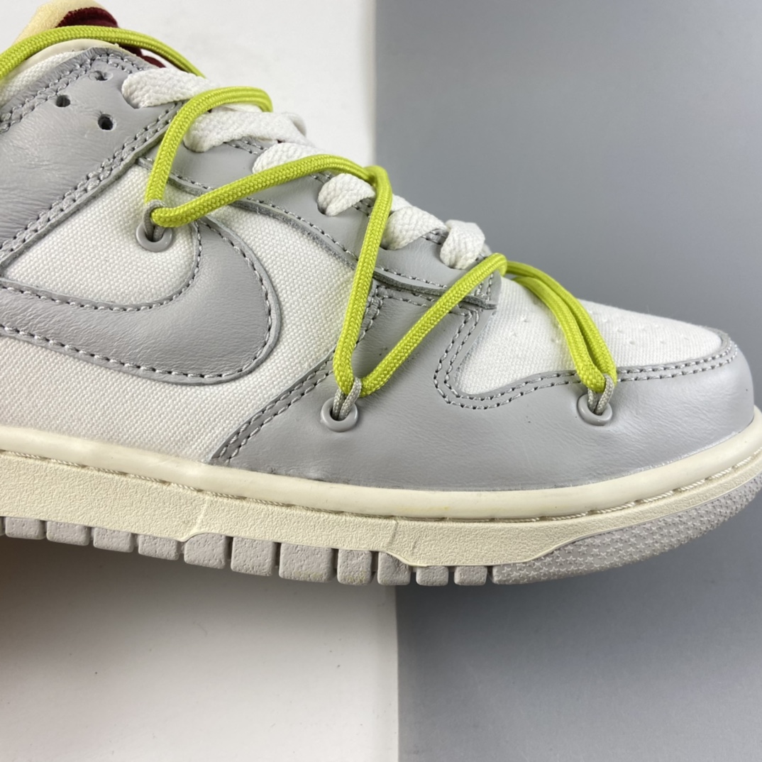 P280 Off-White x Nike Dunk Low OW 白灰色休闲运动滑板鞋 DM1602-106