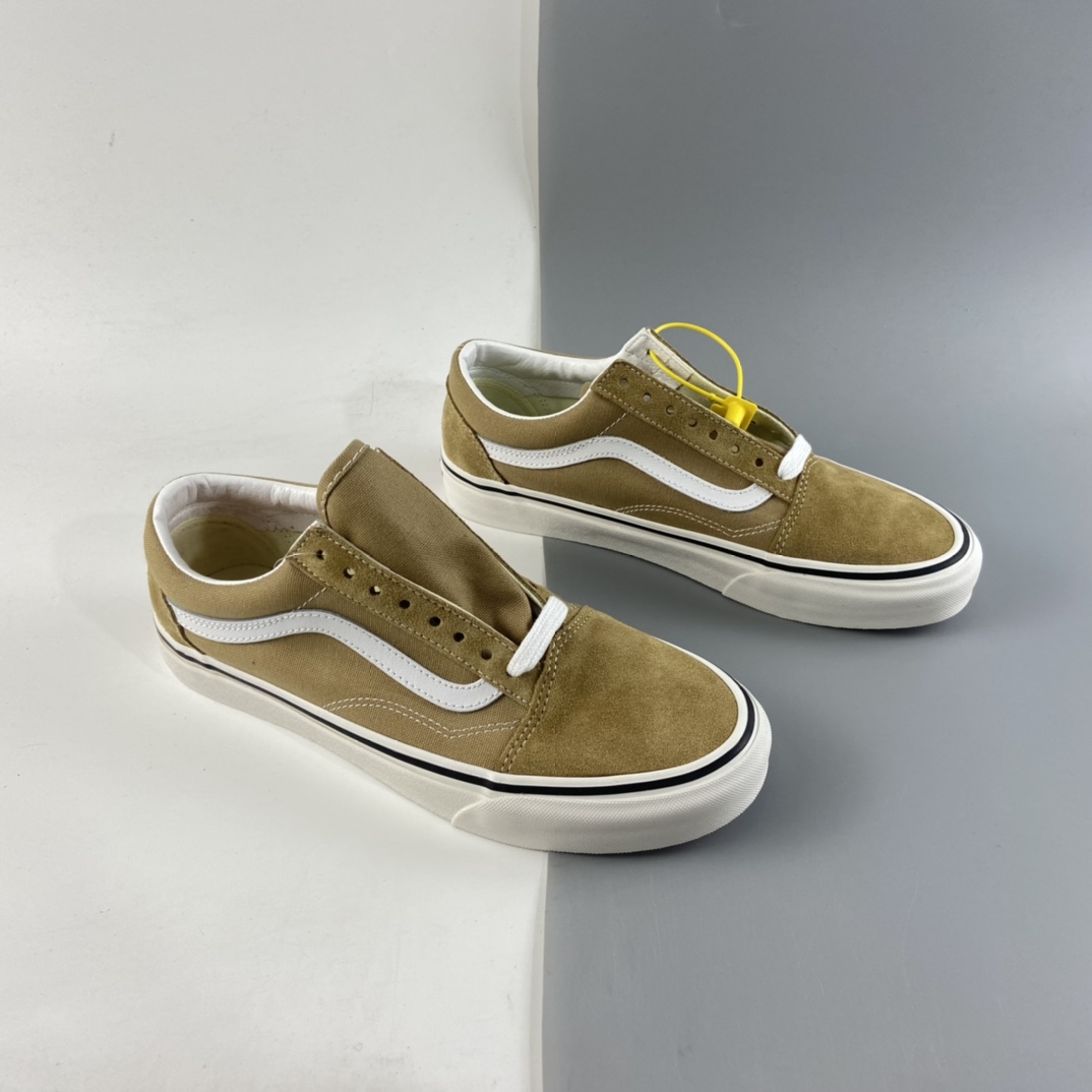 P150 Vans Old Skool 范斯官方安纳海姆奶茶色侧边条纹低帮板鞋运动鞋 VN0A38G17ZF