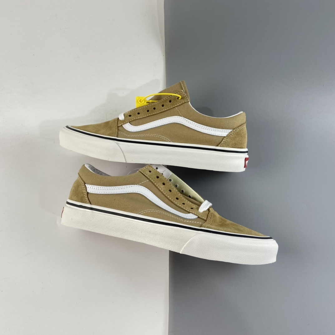 P150 Vans Old Skool 范斯官方安纳海姆奶茶色侧边条纹低帮板鞋运动鞋 VN0A38G17ZF