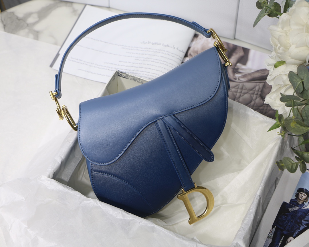 DIOR 马鞍包 渐变蓝 大号