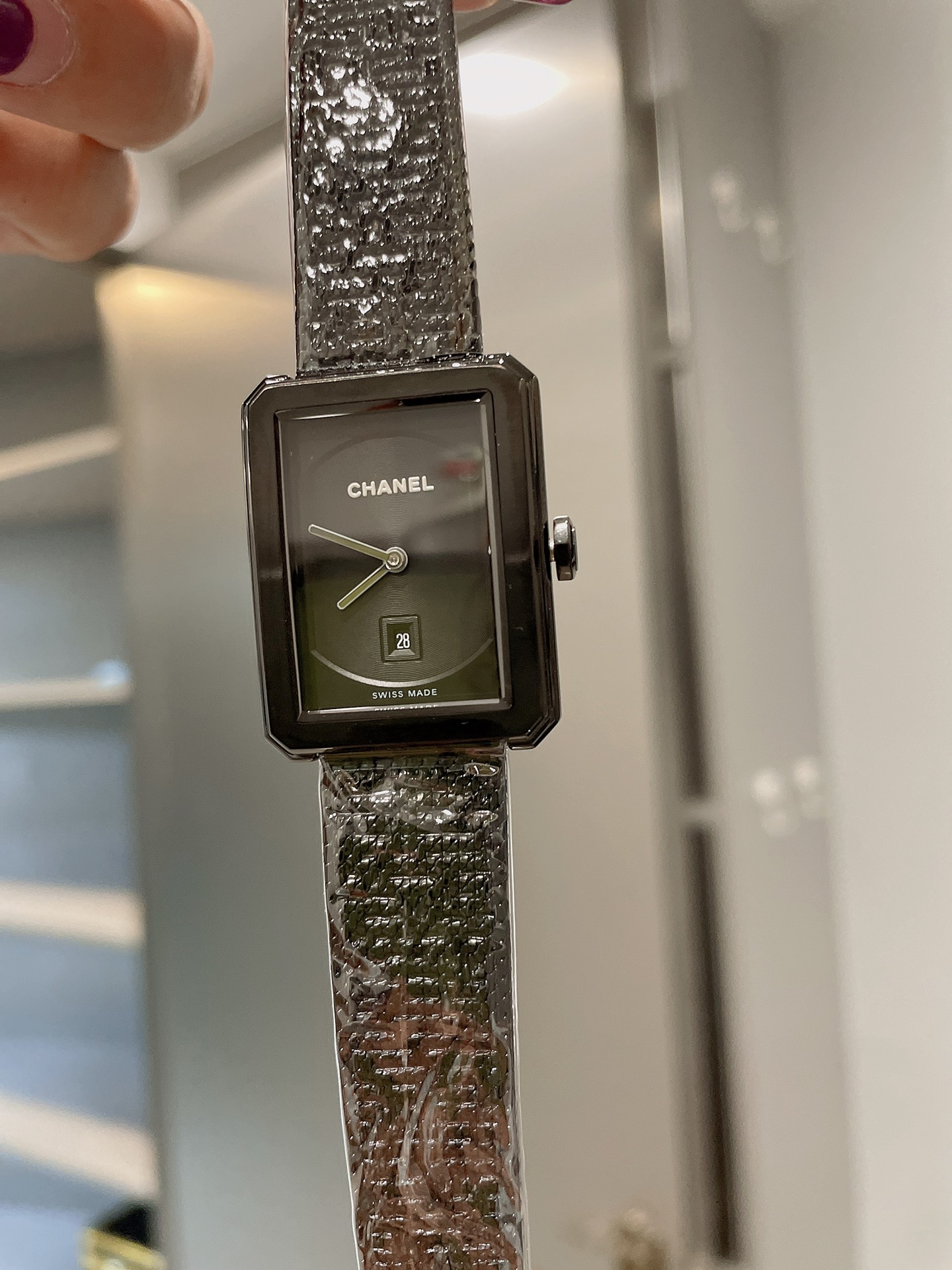 [CHANEL Watches]9527CHANEL BOYFRIENDTWEED tweed steel strip is made in-hous