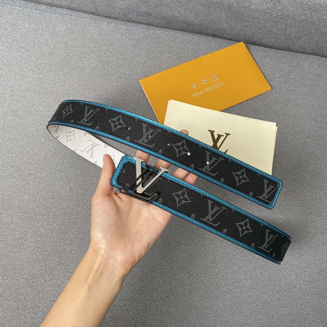 Louis Vuitton Copy
 Belts Monogram Eclipse Calfskin Canvas Cowhide Spring/Summer Collection