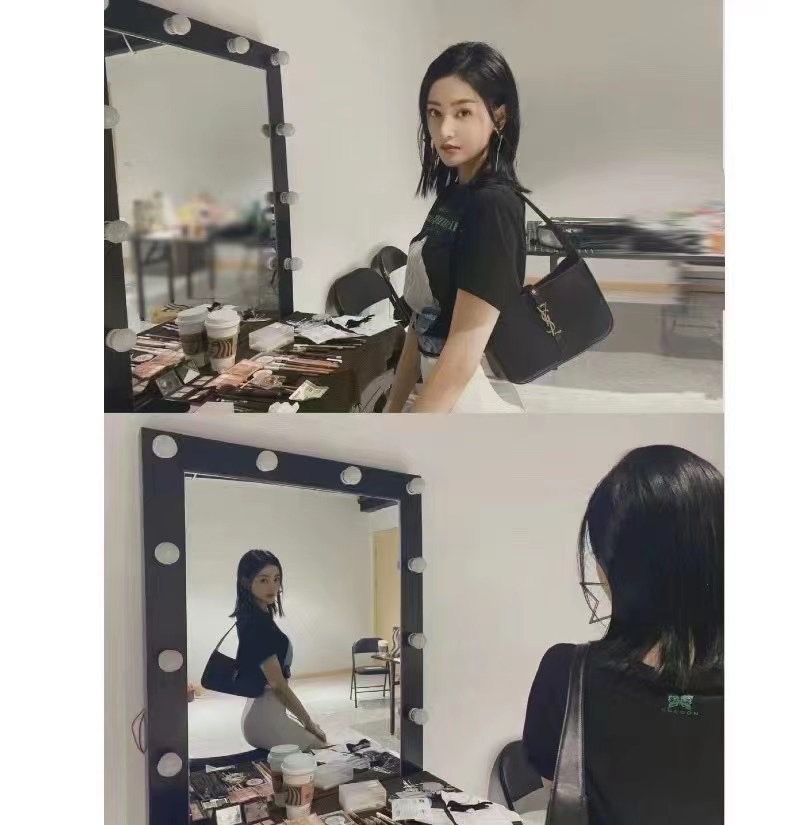 Saint laurent Ysl LE 5 À 7 平纹腋下包 657228黑色