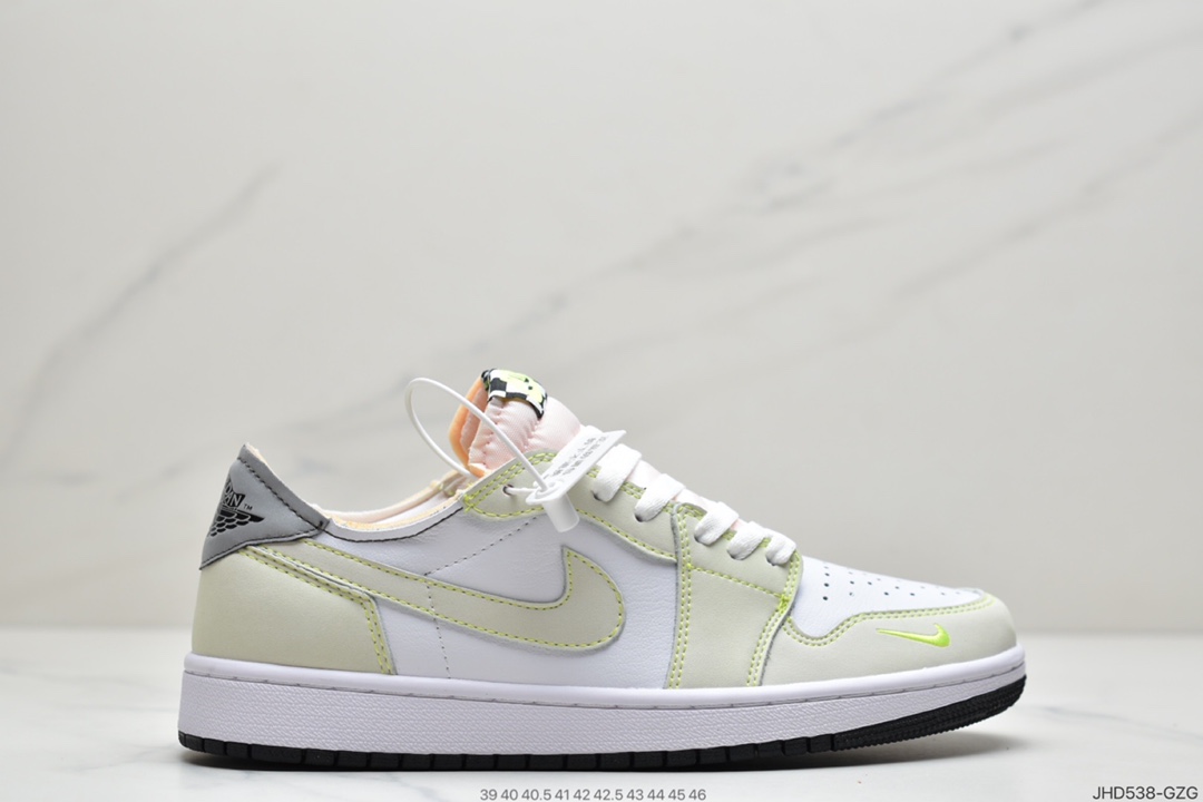 190 耐克Nike Air Jordan 1 Low OG”Ghost Green”AJ1乔丹一代经典低帮文化百搭休闲运动篮球鞋“白绿幽灵绿”DM7837-103