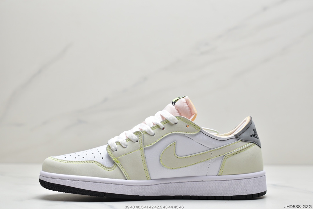 190 耐克Nike Air Jordan 1 Low OG”Ghost Green”AJ1乔丹一代经典低帮文化百搭休闲运动篮球鞋“白绿幽灵绿”DM7837-103
