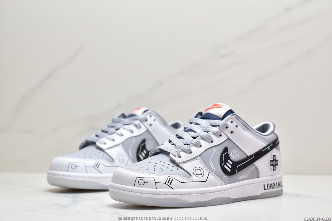 330 耐克Nike SB Dunk Low GR”Navy Blue”扣篮系列低帮休闲运动滑板板鞋“皮革藏蓝灰” DD1768-400