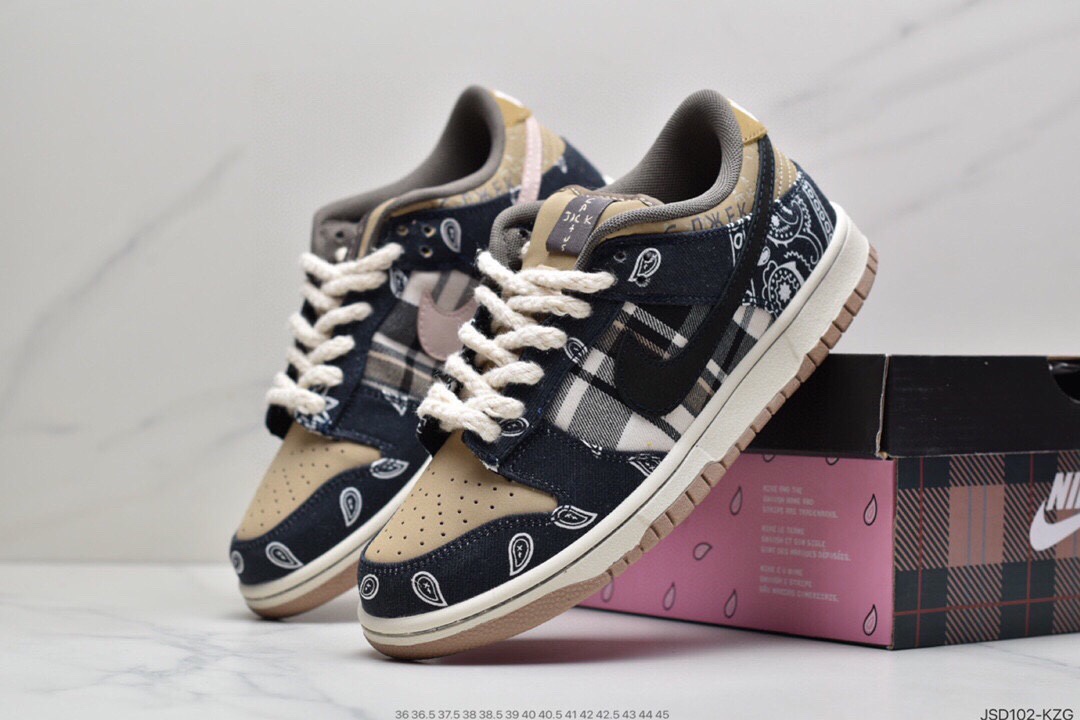 200 可撕耐克Travis Scott × SB Dunk Low 腰果花  CT5053-001