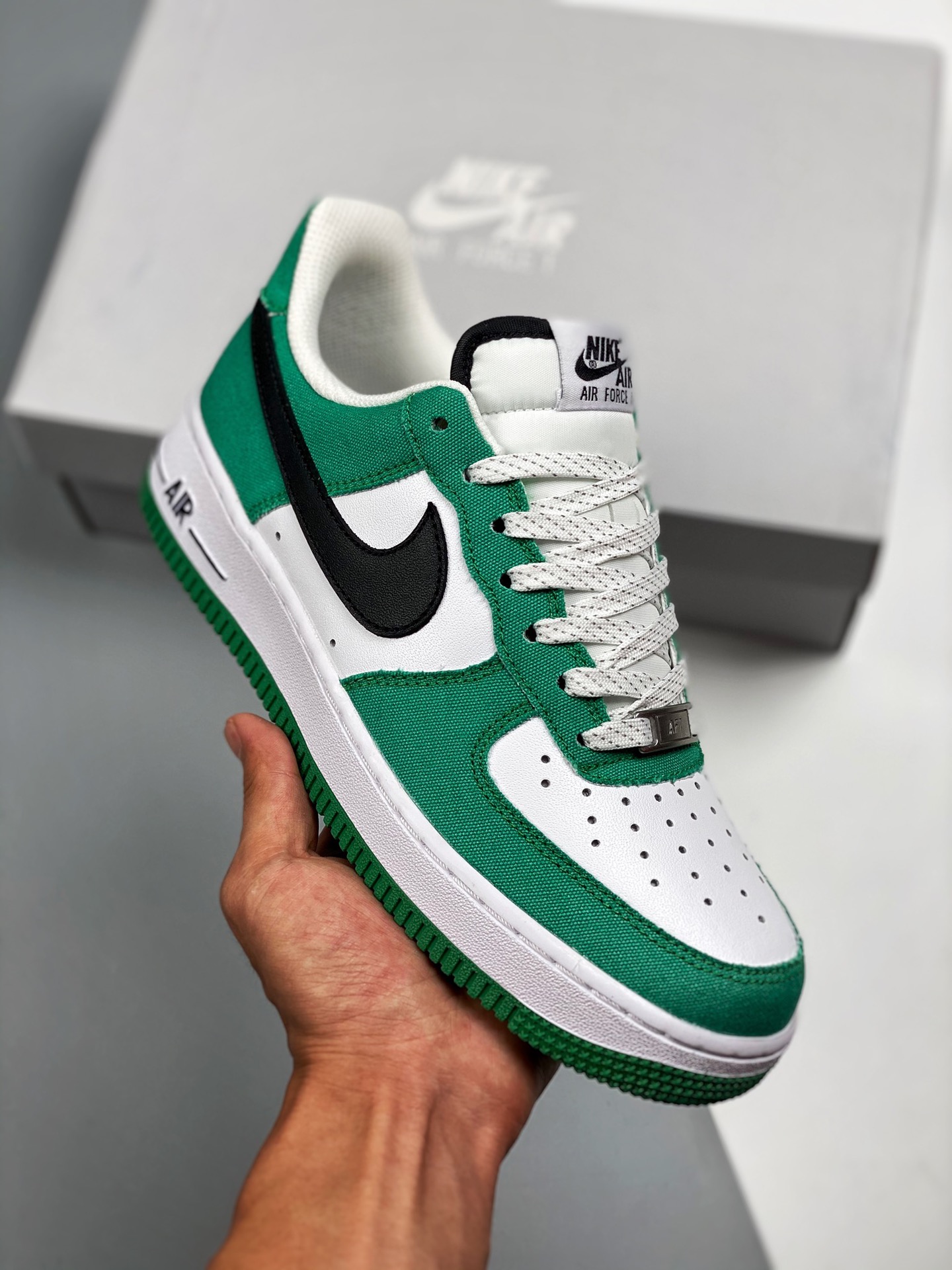 Nike Air Force 1 White Green Original Last Original Cardboard Authentic Air Force Silhouette Focus on Foreign Trade Cha…