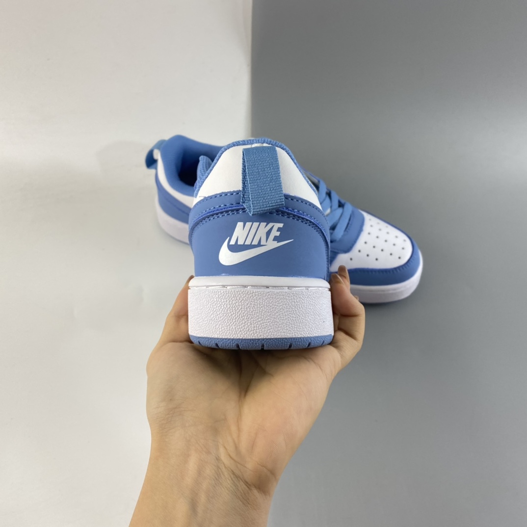 P180 Nike Court Borough Low 2 （GS）低帮百搭透气休闲运动板鞋 BQ5448-110