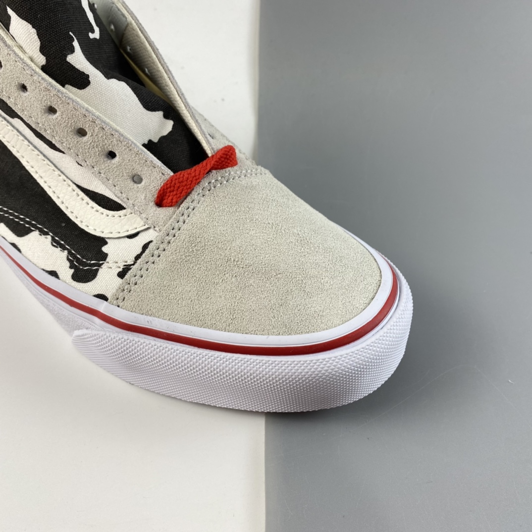 P150 Vans OLD SKOOL 奶牛涂鸦硫化滑板鞋 GD海外限定款