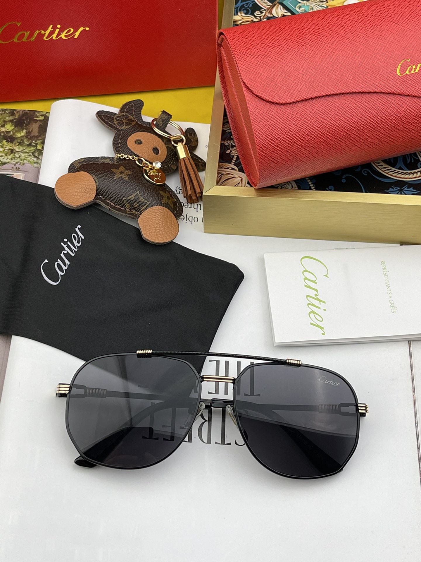[Cartier Eyewear]Cartier Sunglasses Men