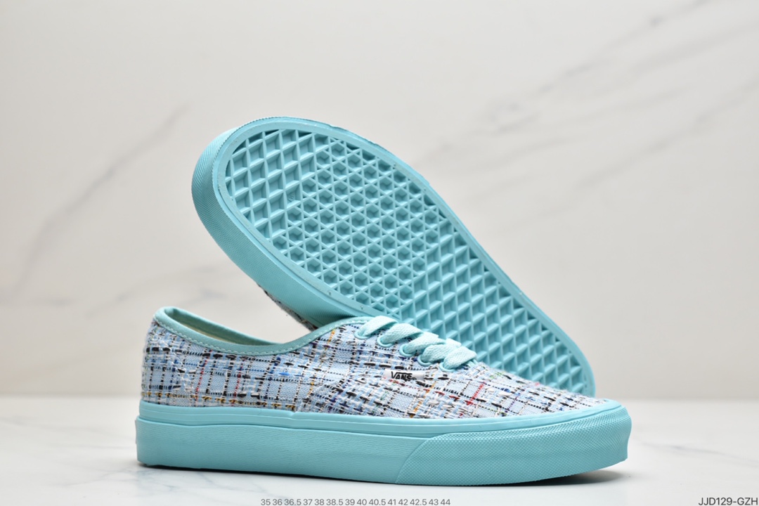 130 万斯 Vans Authentic Vault 小香风系列 精品粗呢花面料帆布鞋甜美可爱男女情侣鞋板鞋
