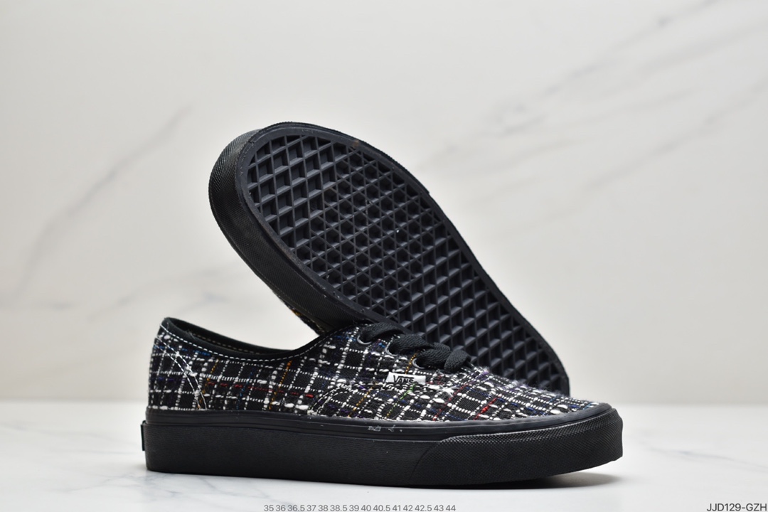 130 万斯 Vans Authentic Vault 小香风系列 精品粗呢花面料帆布鞋甜美可爱男女情侣鞋板鞋