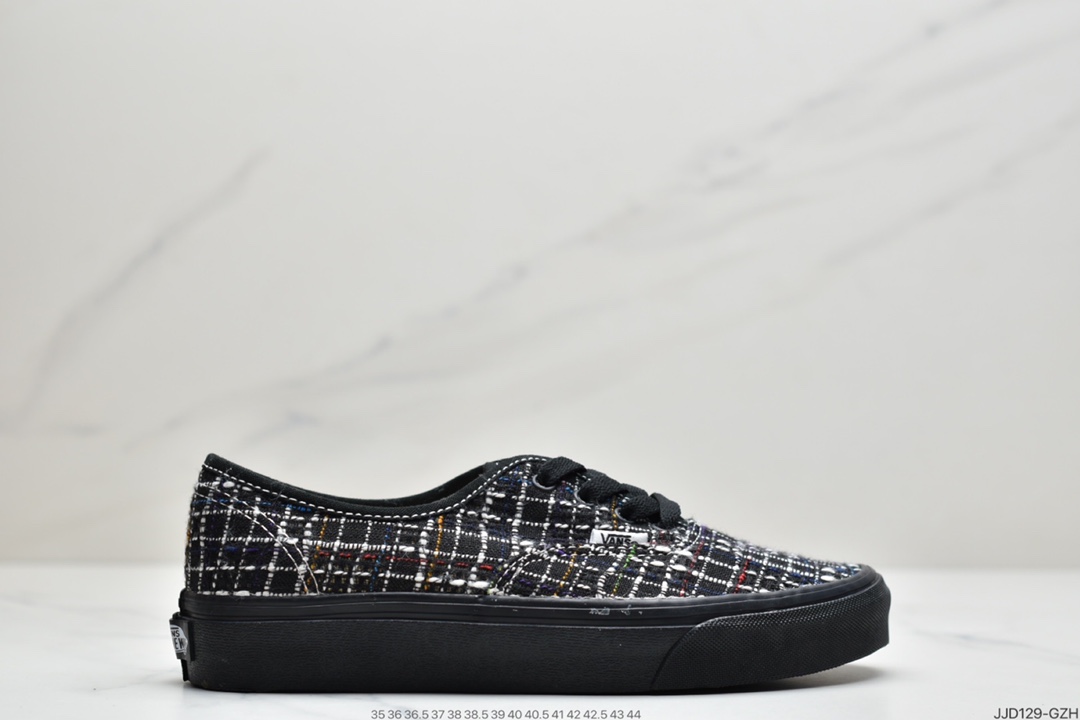 130 万斯 Vans Authentic Vault 小香风系列 精品粗呢花面料帆布鞋甜美可爱男女情侣鞋板鞋