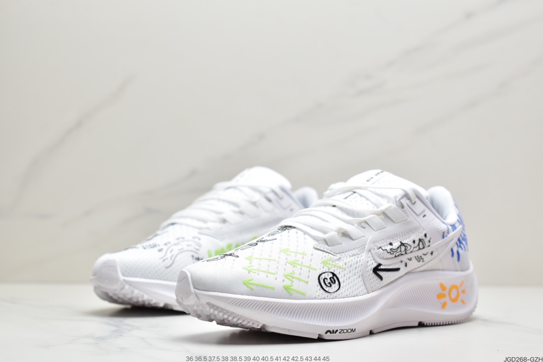 180 耐克Nike Air Zoom Pegasus 38 针织透气 登月38代DM3274-100
