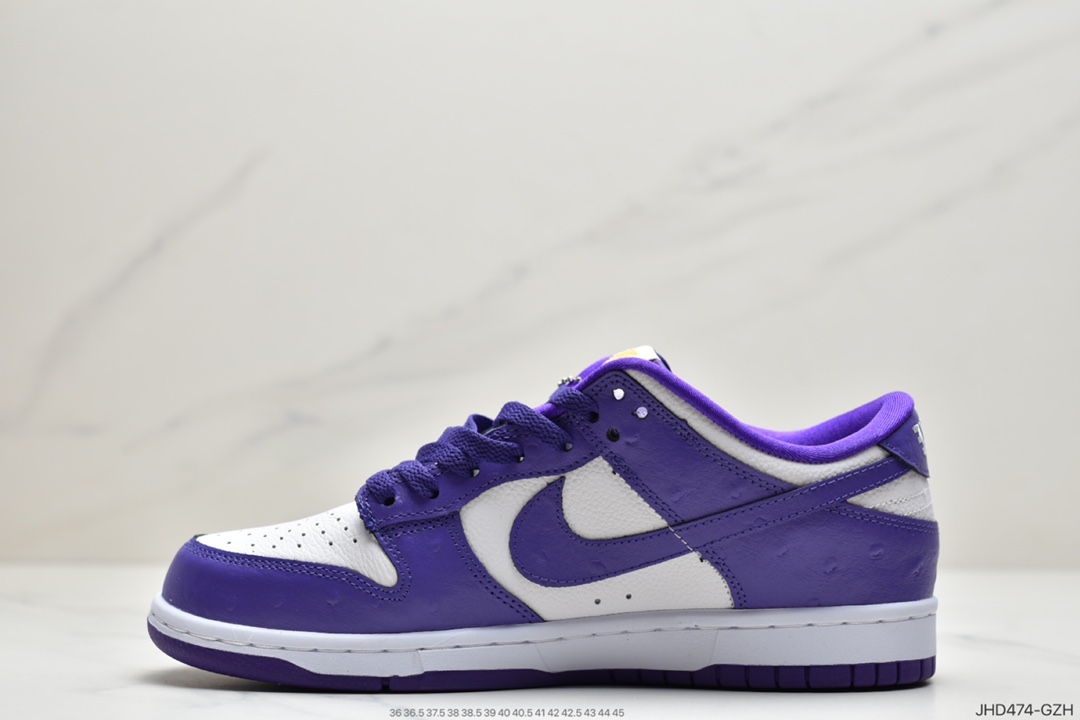 190 耐克Nike Dunk Low ” Flip The Old School ” 白紫鸳鸯倒钩撕纸 DJ4636-100