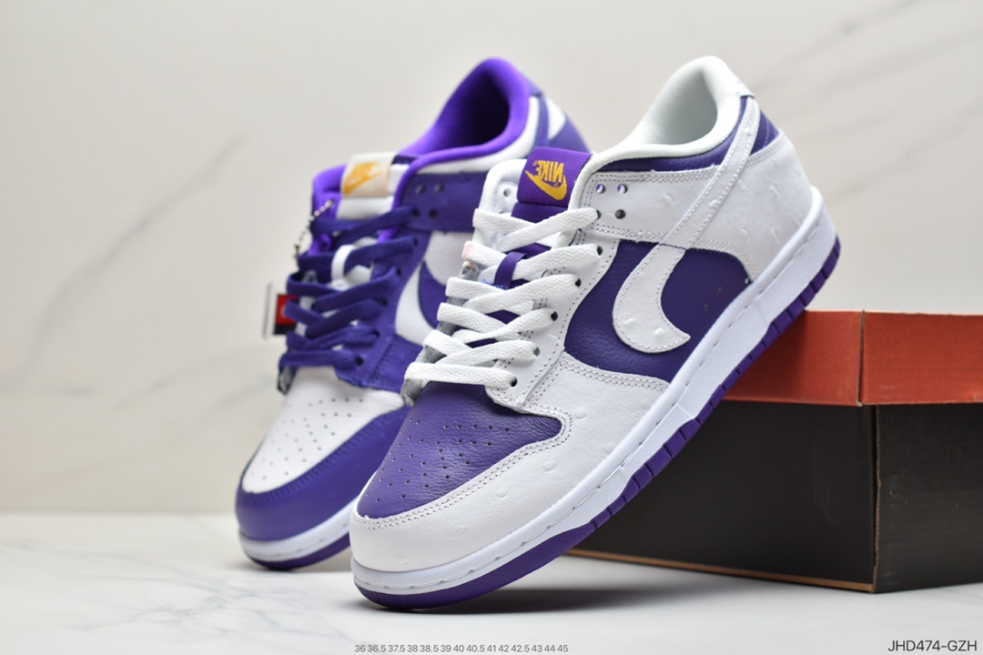 190 耐克Nike Dunk Low ” Flip The Old School ” 白紫鸳鸯倒钩撕纸 DJ4636-100