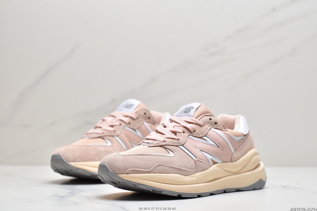 180 NB新百伦New Balance M5740系列复古老爹风休闲运动慢跑鞋“黑午夜蓝银灰白粉”W5740LB